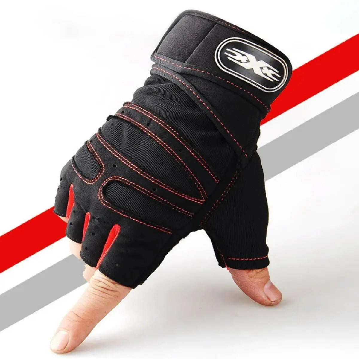 Guantes Gym Antideslizantes de Medio Dedo – Unisex con Soporte de Muñeca