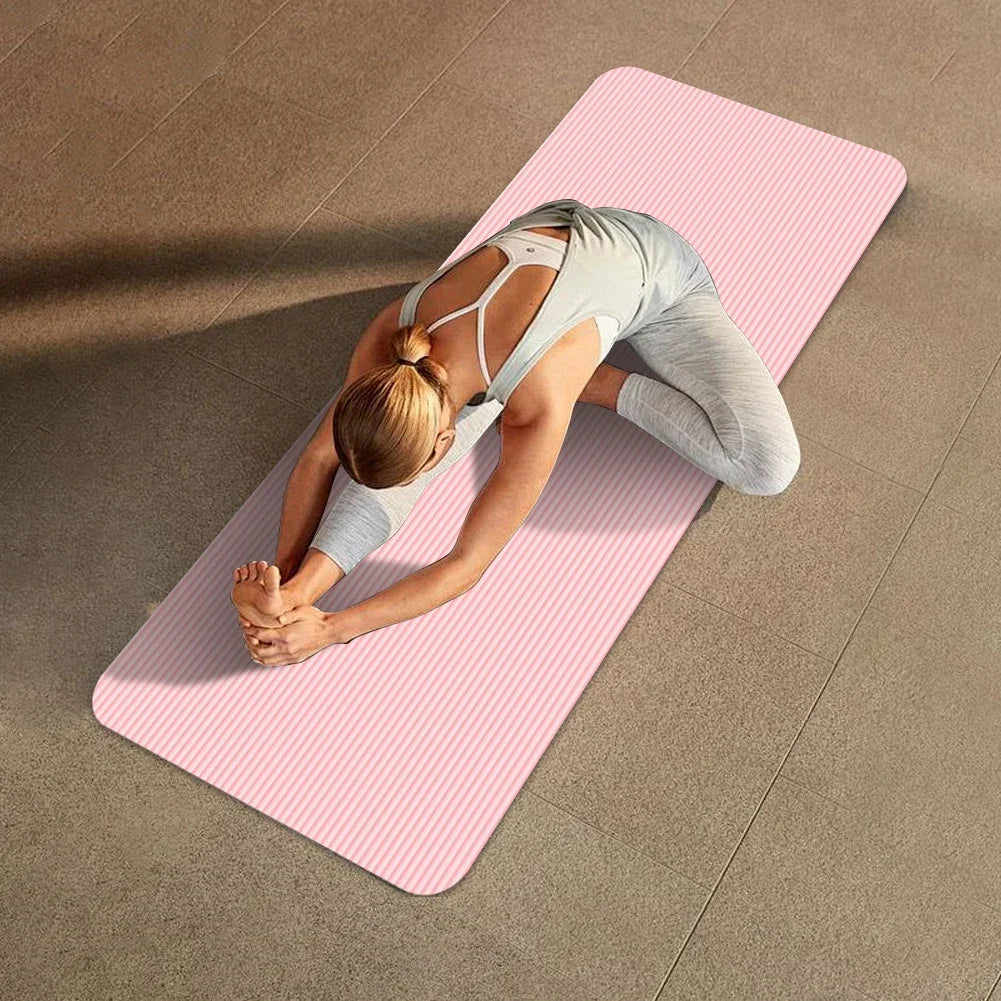 Estera de Yoga y Pilates Antideslizante NBR – 10 mm de Grosor, Multifunción Fitness