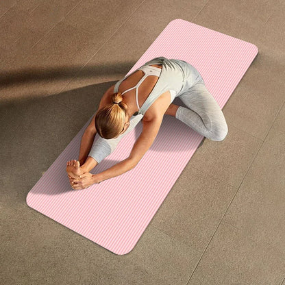 Estera de Yoga y Pilates Antideslizante NBR – 10 mm de Grosor, Multifunción Fitness
