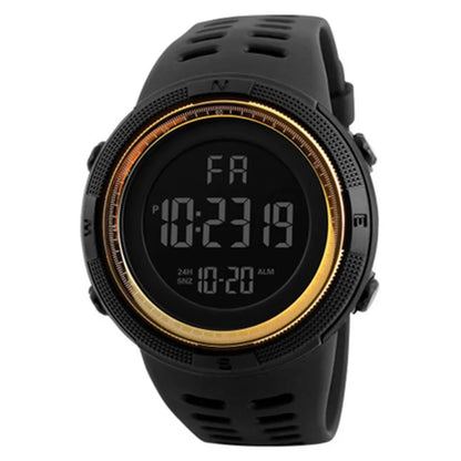 Reloj Deportivo LED Multifunción YIKAZE – Estilo Militar, Luminoso, Resistente a Golpes