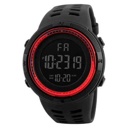 Reloj Deportivo LED Multifunción YIKAZE – Estilo Militar, Luminoso, Resistente a Golpes