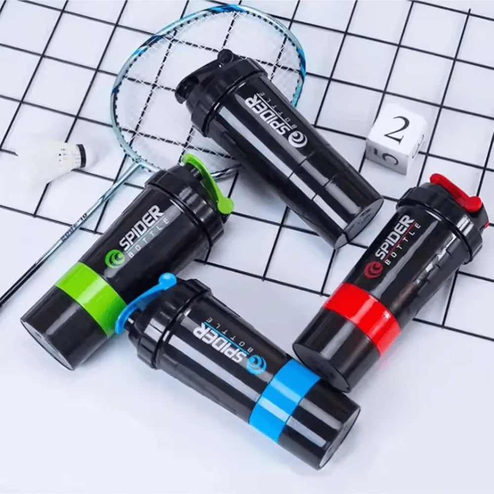 Shaker Deportivo 3 en 1 FEB.WIND – Botella Mezcladora de Proteína y Agua