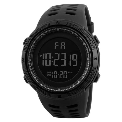 Reloj Deportivo LED Multifunción YIKAZE – Estilo Militar, Luminoso, Resistente a Golpes