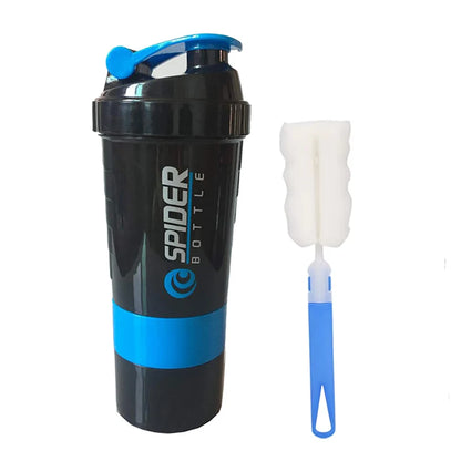 Shaker Deportivo 3 en 1 FEB.WIND – Botella Mezcladora de Proteína y Agua