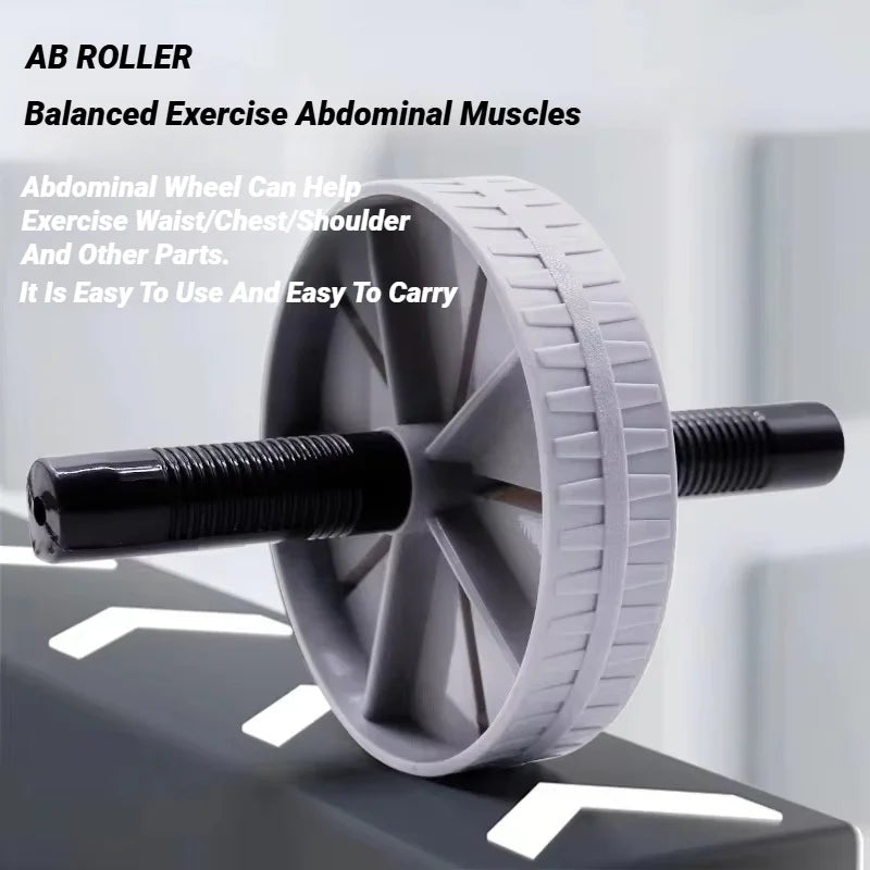 Rueda Abdominal Antideslizante con Soporte Reforzado – Rodillo de Ejercicio Silencioso