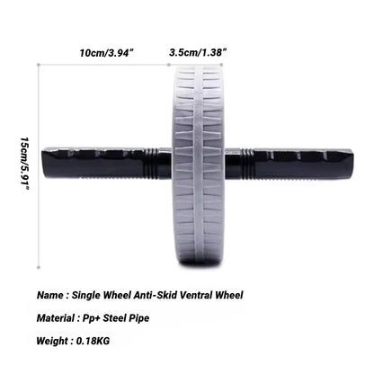 Rueda Abdominal Antideslizante con Soporte Reforzado – Rodillo de Ejercicio Silencioso