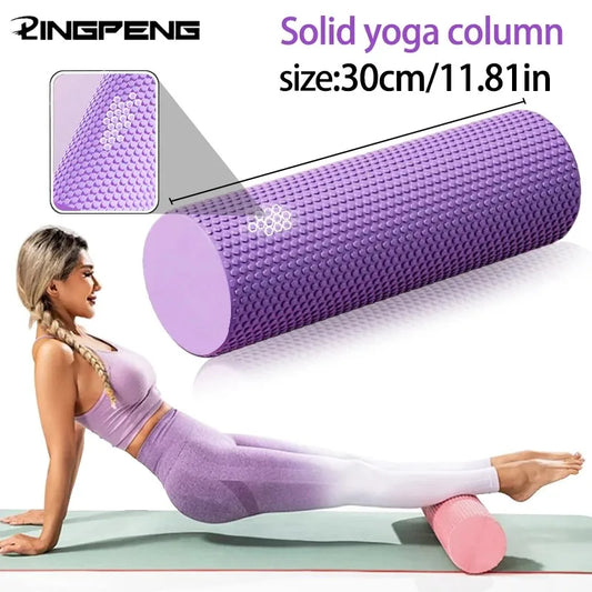 Rodillo de Espuma EVA Hexagonal – 30 cm para Yoga, Pilates y Fitness