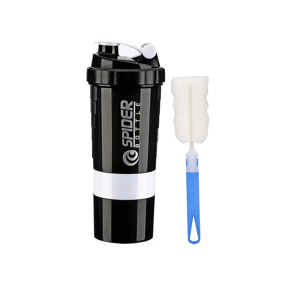 Shaker Deportivo 3 en 1 FEB.WIND – Botella Mezcladora de Proteína y Agua
