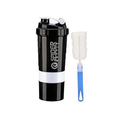 Shaker Deportivo 3 en 1 FEB.WIND – Botella Mezcladora de Proteína y Agua